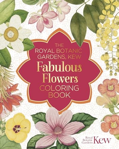 Cover of The Royal Botanic Gardens, Kew Fabulous Flowers Coloring Book