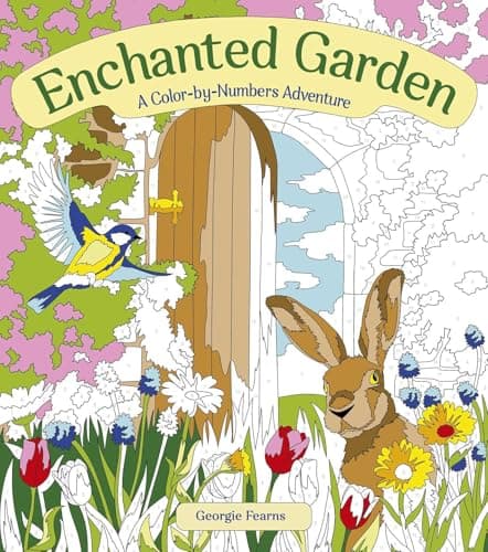 Cover of Enchanted Garden: A Color-By-Numbers Adventure