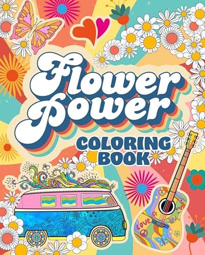 Cover of Flower Power Coloring Book