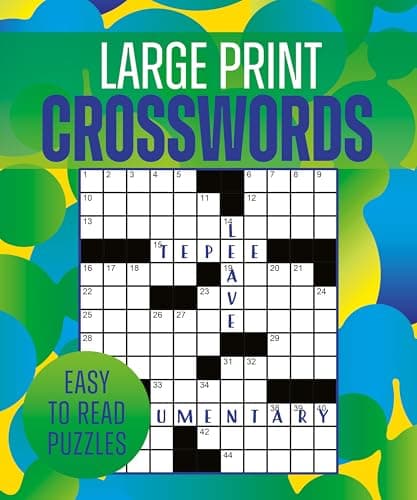 Cover of Large Print Crosswords: Easy-To-Read Puzzles