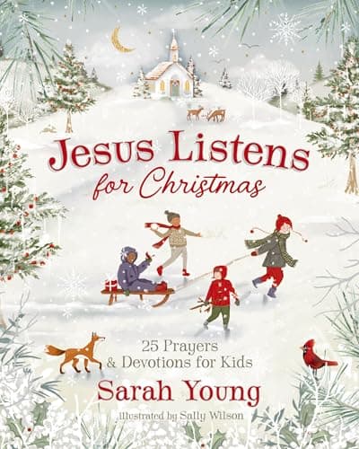 Cover of Jesus Listens for Christmas: 25 Prayers and Devotions for Kids