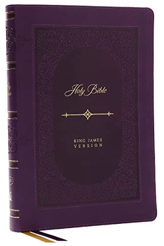 Cover of KJV, Giant Print, Thinline Bible, Vintage Series (#4413VPUR - Purple Leathersoft)