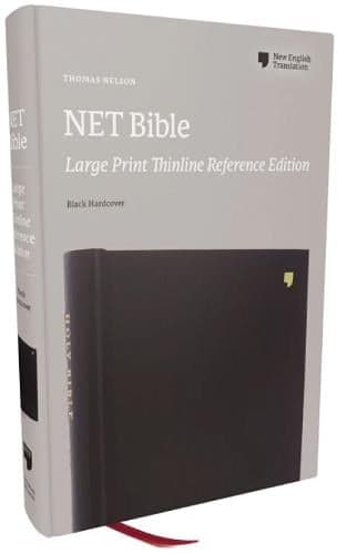 Cover of NET Bible, Large Print Thinline References Edition (#4952 - Black)
