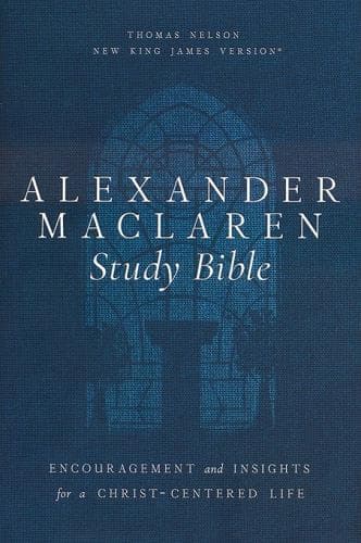Cover of NKJV, Alexander Maclaren Study Bible (8783BL - Blue Leathersoft)
