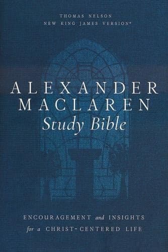 Cover of NKJV, Alexander Maclaren Study Bible (8783GY - Black/Gray Leathersoft)