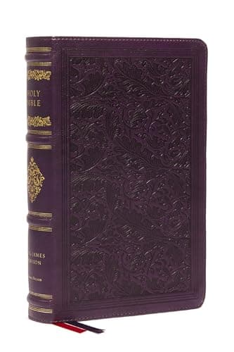 Cover of KJV, Large Print Reference Bible (Sovereign Collection, #6633PUR - Purple Leathersoft)