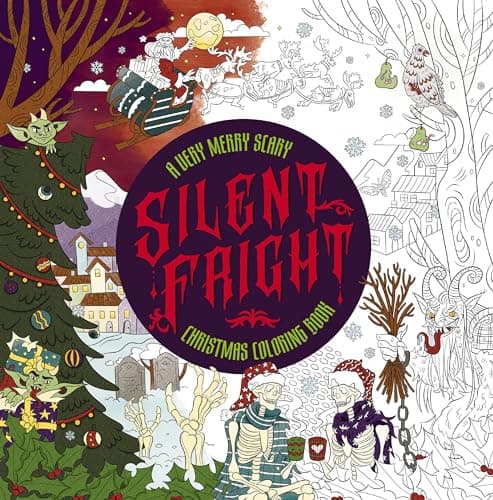 Cover of Silent Fright: A Very Merry Scary Christmas Coloring Book