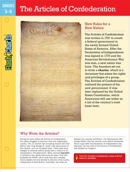 Cover of The Articles of Confederation (FlashCharts, Grades 5-6)