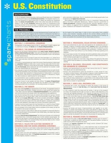 Cover of U.S. Constitution SparkCharts