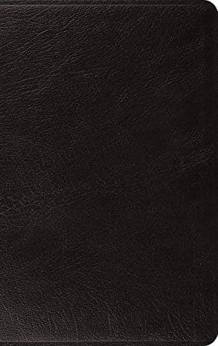 Cover of ESV Large Print Thinline Bible (Black Genuine Leather)
