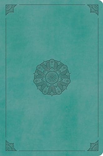 Cover of ESV, Value Compact Bible (TruTone, Turquoise, Emblem Design)