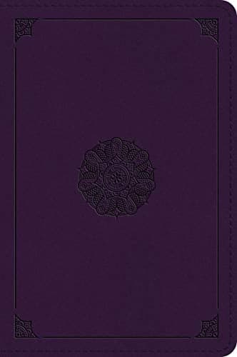 Cover of ESV Large Print Holy Bible (TruTone Lavender, Emblem Design)