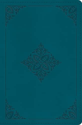Cover of ESV, Compact Bible (TruTone, Deep Teal, Fleur-de-lis Design, Leathersoft)