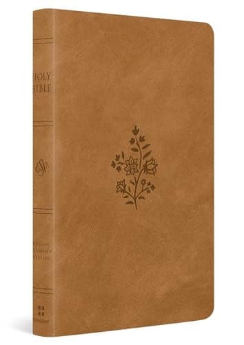 Cover of ESV, Premium Gift Bible (TruTone, Nubuck Caramel, Wildflower Design)