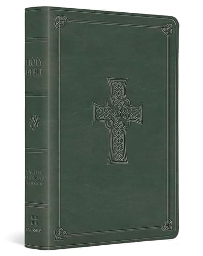 Cover of ESV, Value Large Print Compact Bible (TruTone, Quiet Forest, Celtic Cross Design)