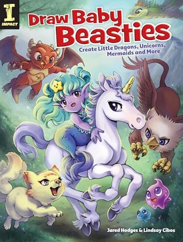 Cover of Draw Baby Beasties: Create Little Dragons, Unicorns, Mermaids and More