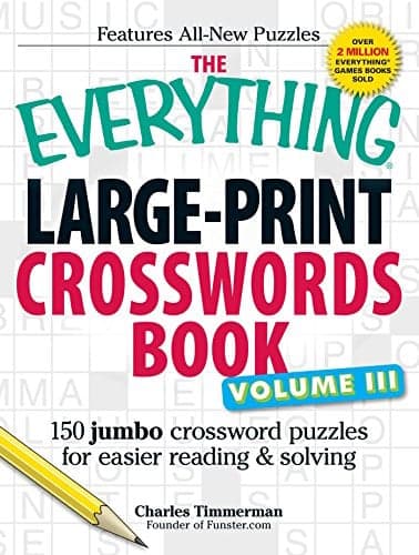Cover of Large-Print Crosswords Book, Volume III (The Everything)
