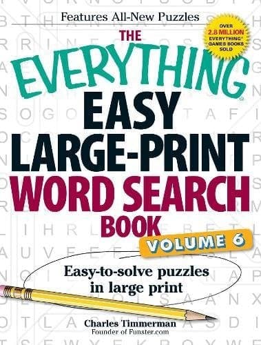 Cover of The Everything Easy Large-Print Word Search Book (Volume 6)