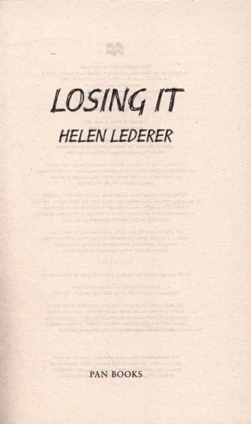 Cover of Losing it