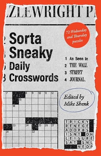 Cover of Sorta Sneaky Daily Crosswords: As Seen in The Wall Street Journal (Wall Street Journal Crosswords)