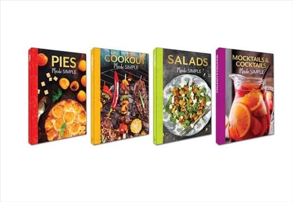 Cover of Recipes Made Simple 4 Cookbook Set (Pies/Salads/Mocktails & Cocktails/Cookout)