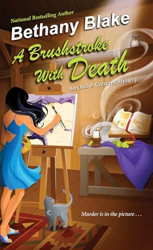 Cover of A Brushstroke With Death (Owl & Crescent Mystery, Bk. 1)