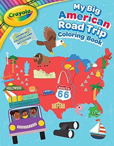 Cover of My Big American Road Trip Coloring Book (Crayola)
