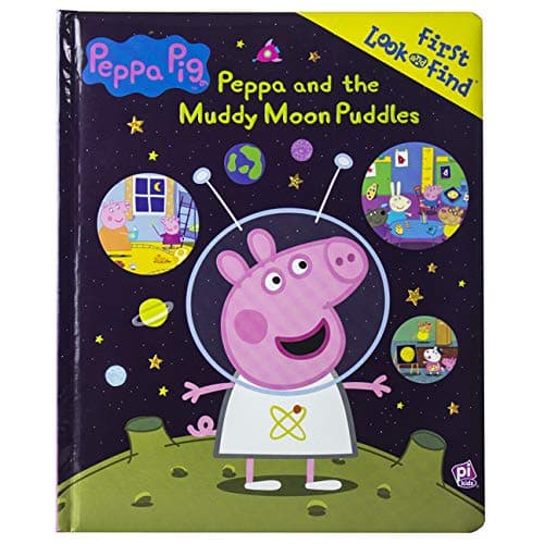 Cover of Peppa and the Muddy Moon Puddles (Peppa Pig, Look and Find)