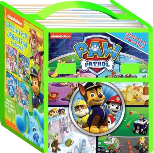 Cover of Nickelodeon: Little First Look and Find 4 Book Set (Search With Skye!/Paw Patrol/Blue's Clues & You!/Bubble Guppies)