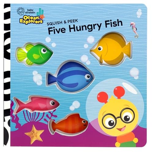 Cover of Five Hungry Fish (Ocean Explorers, Squish & Peek)