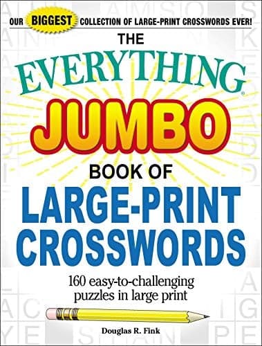 Cover of Jumbo Book of Large-Print Crosswords (The Everything)