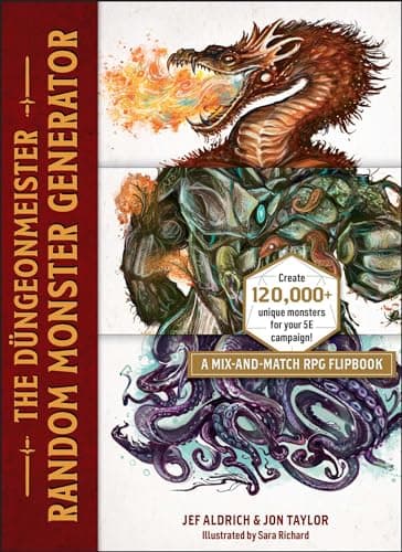 Cover of The Düngeonmeister Random Monster Generator: A Mix-and-Match RPG Flipbook
