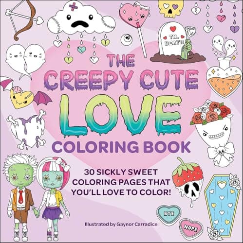 Cover of The Creepy Cute Love Coloring Book