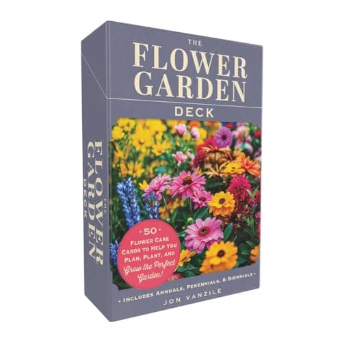 Cover of The Flower Garden Deck: 50 Flower Care Cards to Help You Plan, Plant, and Grow the Perfect Garden!