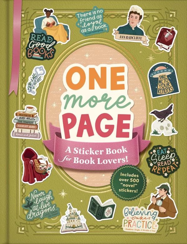 Cover of One More Page: A Sticker Book for Book Lovers!