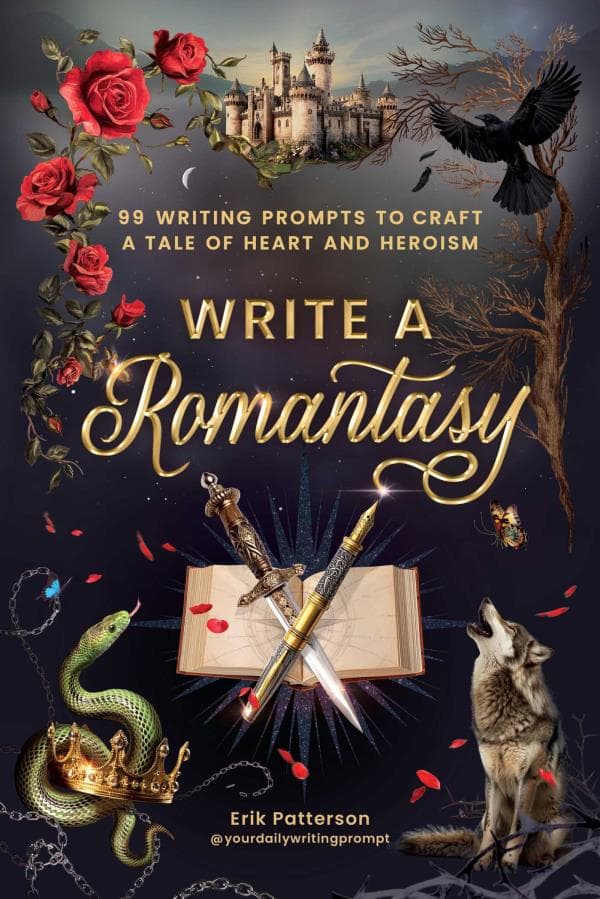 Cover of Write a Romantasy: 99 Writing Prompts to Craft a Tale of Heart and Heroism