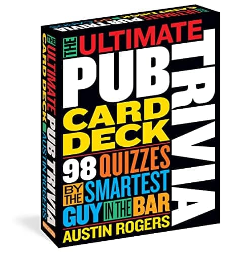 Cover of The Ultimate Pub Trivia Card Deck: 98 Quizzes by the Smartest Guy in the Bar