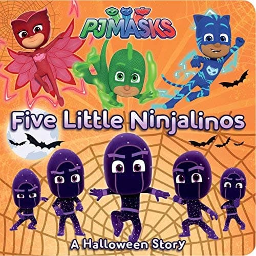 Cover of Five Little Ninjalinos: A Halloween Story (PJ Masks)
