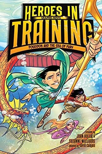 Cover of Poseidon and the Sea of Fury (Heroes in Training, Volume 2)