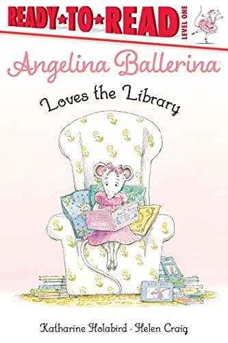 Cover of Angelina Ballerina Loves the Library (Angelina Ballerina, Ready-To-Read, Level 1)