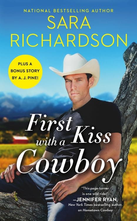 Cover of First Kiss With a Cowboy (Silverado Lake, Bk. 1)