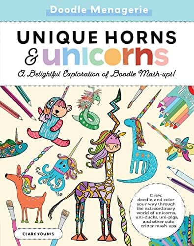Cover of Unique Horns and Unicorns (Create & Color)