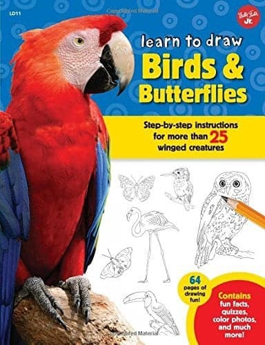 Cover of Learn to Draw Birds & Butterflies