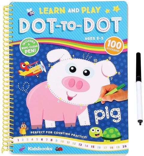 Cover of Learn and Play Dot-to-Dot (My First Wipe Clean Book)