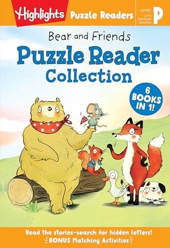 Cover of Bear and Friends Puzzle Reader Collection 6 Books in 1 (Highlights Puzzle Readers, Level P)