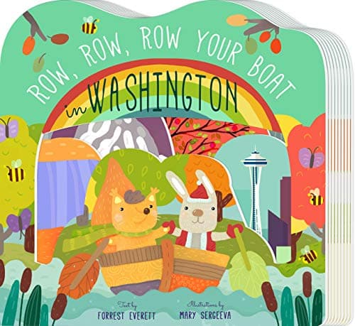 Cover of Row, Row, Row Your Boat in Washington (Row, Row, Row Your Boat Regional Board Books)