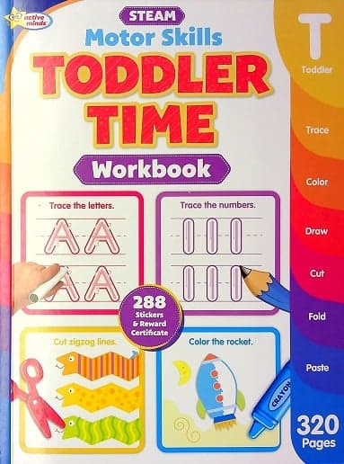 Cover of Toddler Time STEAM Workbook