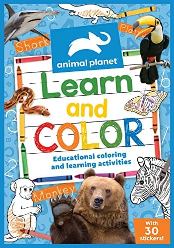 Cover of Learn and Color: Educational Coloring and Learning Activities (Animal Planet)