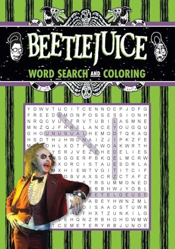Cover of Beetlejuice Word Search and Coloring