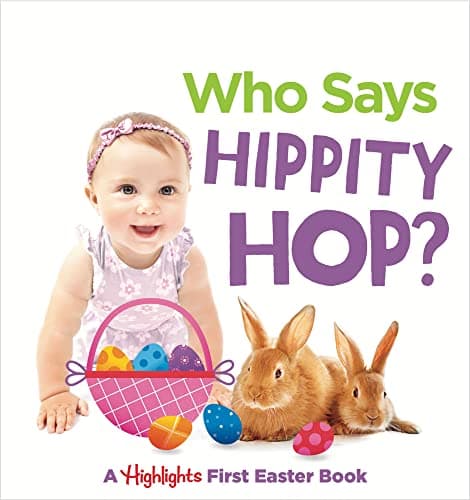 Cover of Who Says Hippity Hop? (Hightlights Baby Mirror Board Books)